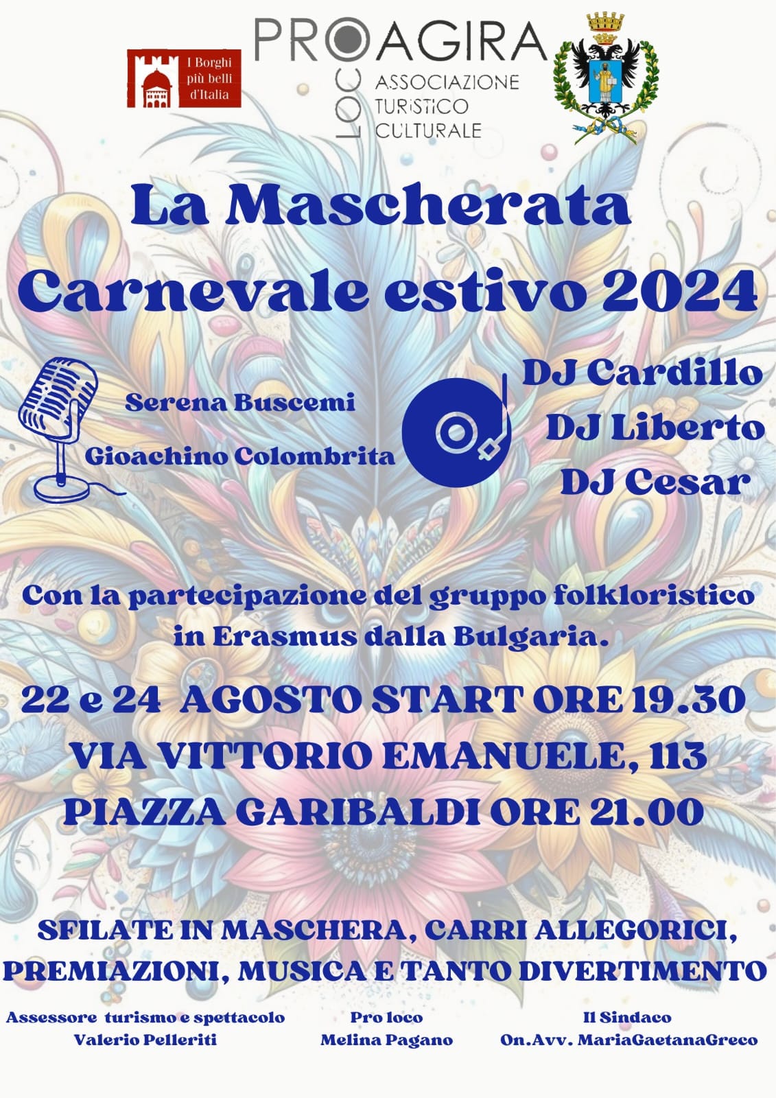 Premiati i vincitori dell’edizione 2024 del Carnevale estivo agirino